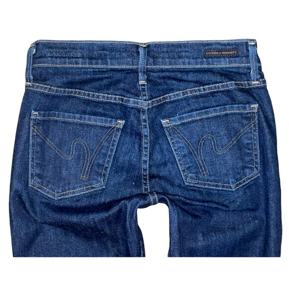 Citizens of Humanity Elson Medium Rise Straight Leg Ankle Jeans Size 24 - Picture 1 of 4